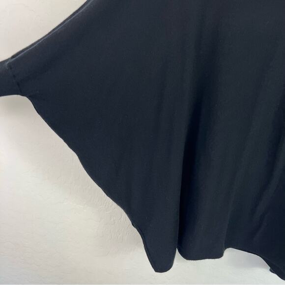 Alfani Poncho Sweater Womens Small Black Turtleneck Pullover - Picture 4 of 12